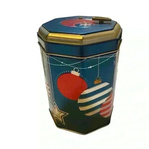 Stockmeyer Sugar Cookie Empty Tin Wind-up Music Christmas 5.5” Tall 2015